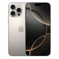 Celular Iphone 16 Pro Max 8GB 256GB Camara Principal 48MP + 12MP + 12MP, Frontal 12MP, 6.9", Natural